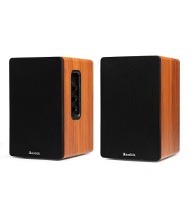 AUDIZIO KS01 ALTAVOCES ACTIVO + PASIVO DE ESTANTERÍA 40W Rms BT 4" (Madera y Negro)