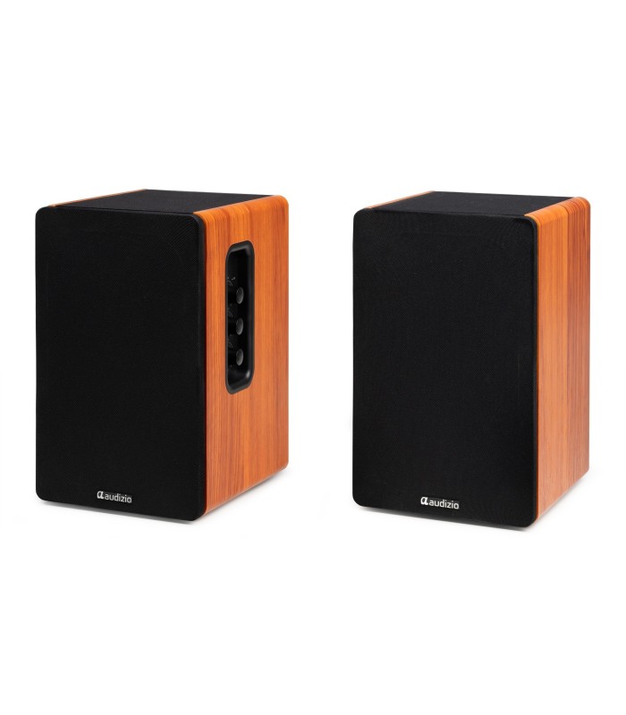 AUDIZIO KS01 ALTAVOCES ACTIVO + PASIVO DE ESTANTERÍA 40W Rms BT 4" (Madera y Negro)
