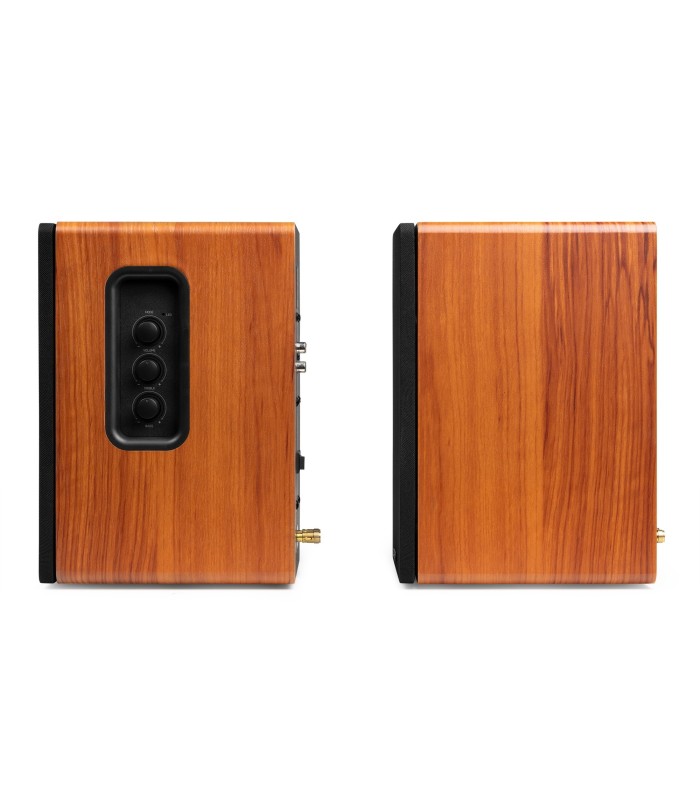 AUDIZIO KS01 ALTAVOCES ACTIVO + PASIVO DE ESTANTERÍA 40W Rms BT 4" (Madera y Negro)