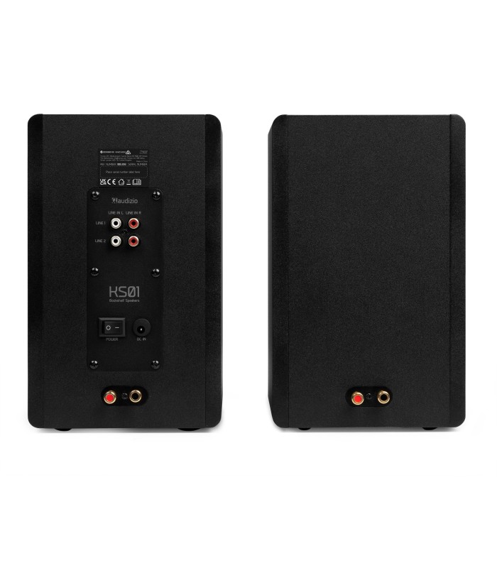 AUDIZIO KS01 ALTAVOCES ACTIVO + PASIVO DE ESTANTERÍA 40W Rms BT 4" (Negro)