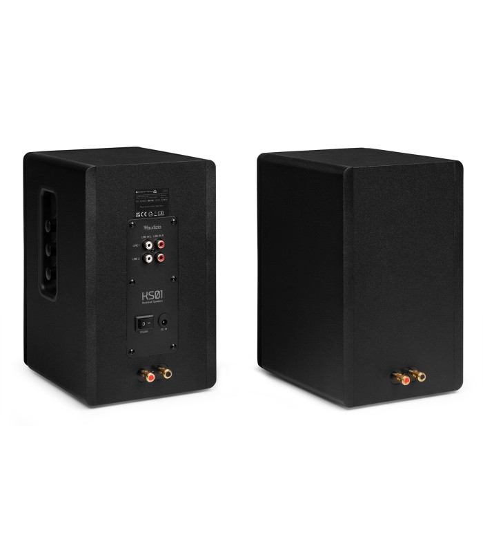 AUDIZIO KS01 ALTAVOCES ACTIVO + PASIVO DE ESTANTERÍA 40W Rms BT 4" (Negro)