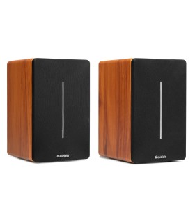 AUDIZIO KS01B ALTAVOCES ACTIVO + PASIVO DE ESTANTERÍA 60W Rms BT 4" (Madera)