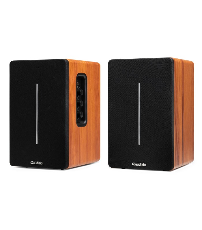 AUDIZIO KS01B ALTAVOCES ACTIVO + PASIVO DE ESTANTERÍA 60W Rms BT 4" (Madera)