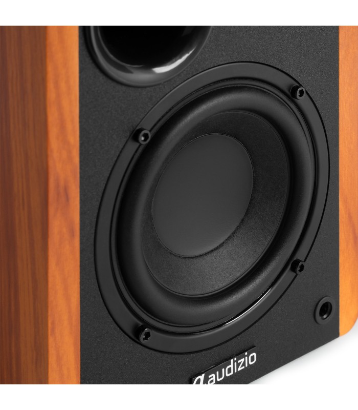 AUDIZIO KS01B ALTAVOCES ACTIVO + PASIVO DE ESTANTERÍA 60W Rms BT 4" (Madera)
