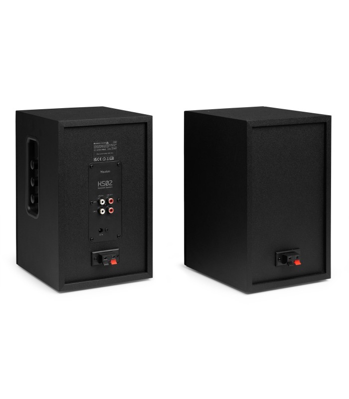 AUDIZIO KS02 ALTAVOCES ACTIVO + PASIVO DE ESTANTERÍA 40W Rms BT 4" (Negro)