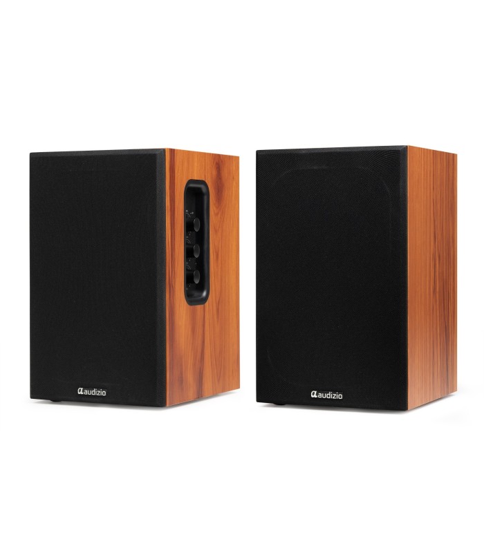 AUDIZIO KS02 ALTAVOCES ACTIVO + PASIVO DE ESTANTERÍA 40W Rms BT 4" (Madera)