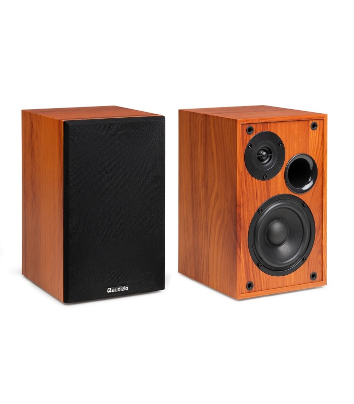 AUDIZIO KS02 ALTAVOCES ACTIVO + PASIVO DE ESTANTERÍA 40W Rms BT 4" (Madera)