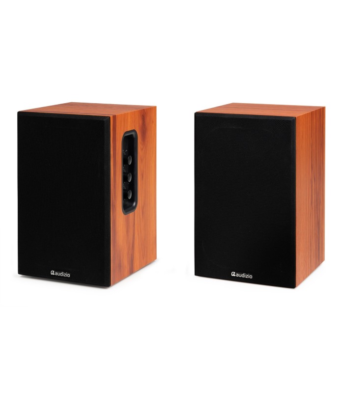 AUDIZIO KS02 ALTAVOCES ACTIVO + PASIVO DE ESTANTERÍA 40W Rms BT 4" (Madera)