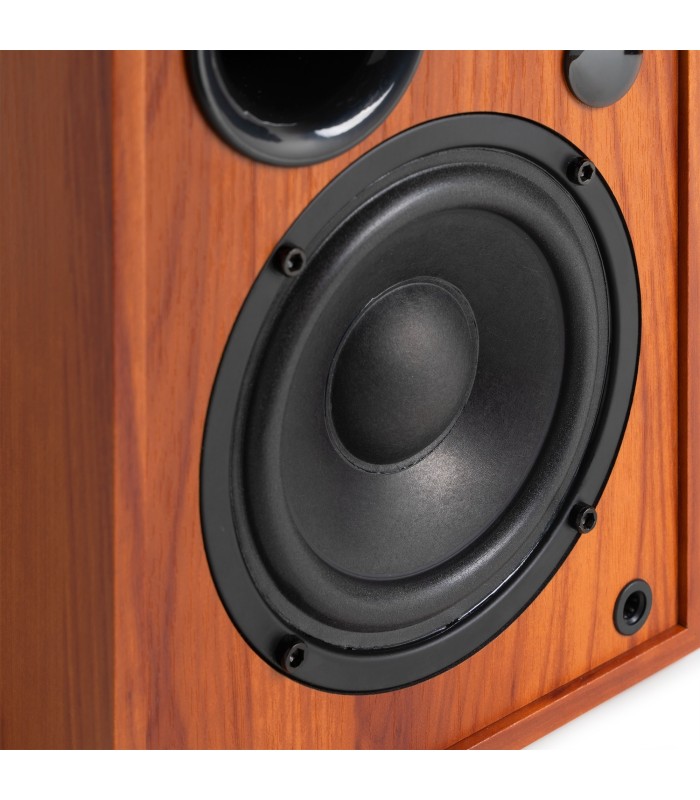 AUDIZIO KS02 ALTAVOCES ACTIVO + PASIVO DE ESTANTERÍA 40W Rms BT 4" (Madera)