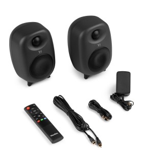 AUDIZIO RS60 ALTAVOCES ACTIVO + PASIVO DE ESTANTERÍA 60W Rms BT 3" (Negro)