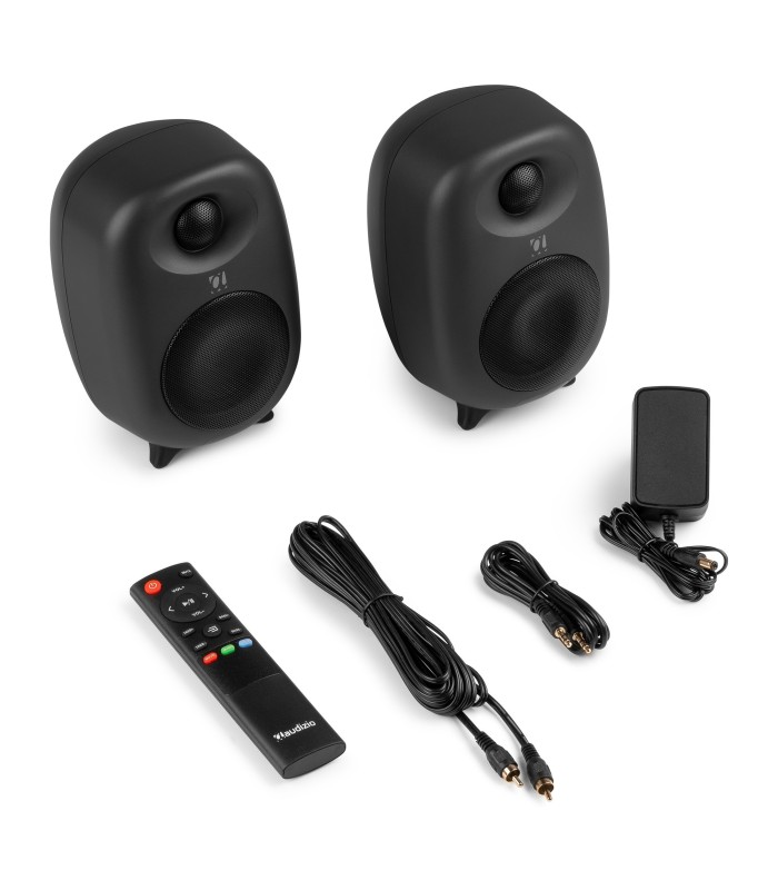 AUDIZIO RS60 ALTAVOCES ACTIVO + PASIVO DE ESTANTERÍA 60W Rms BT 3" (Negro)