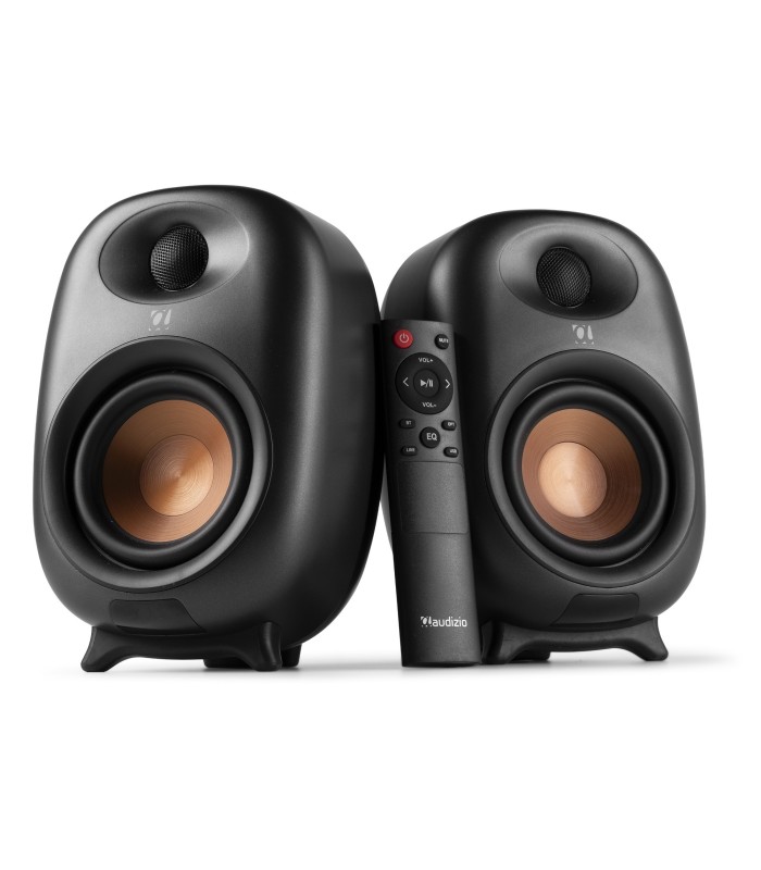 AUDIZIO RS80 ALTAVOCES ACTIVO + PASIVO DE ESTANTERÍA 80W Rms BT 4" (Negro)