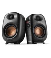AUDIZIO RS80 ALTAVOCES ACTIVO + PASIVO DE ESTANTERÍA 80W Rms BT 4" (Negro)