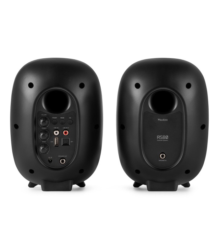 AUDIZIO RS80 ALTAVOCES ACTIVO + PASIVO DE ESTANTERÍA 80W Rms BT 4" (Negro)