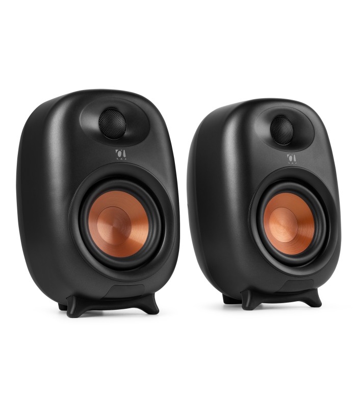 AUDIZIO RS80 ALTAVOCES ACTIVO + PASIVO DE ESTANTERÍA 80W Rms BT 4" (Negro)