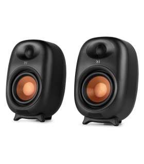 AUDIZIO RS80 ALTAVOCES ACTIVO + PASIVO DE ESTANTERÍA 80W Rms BT 4" (Negro)