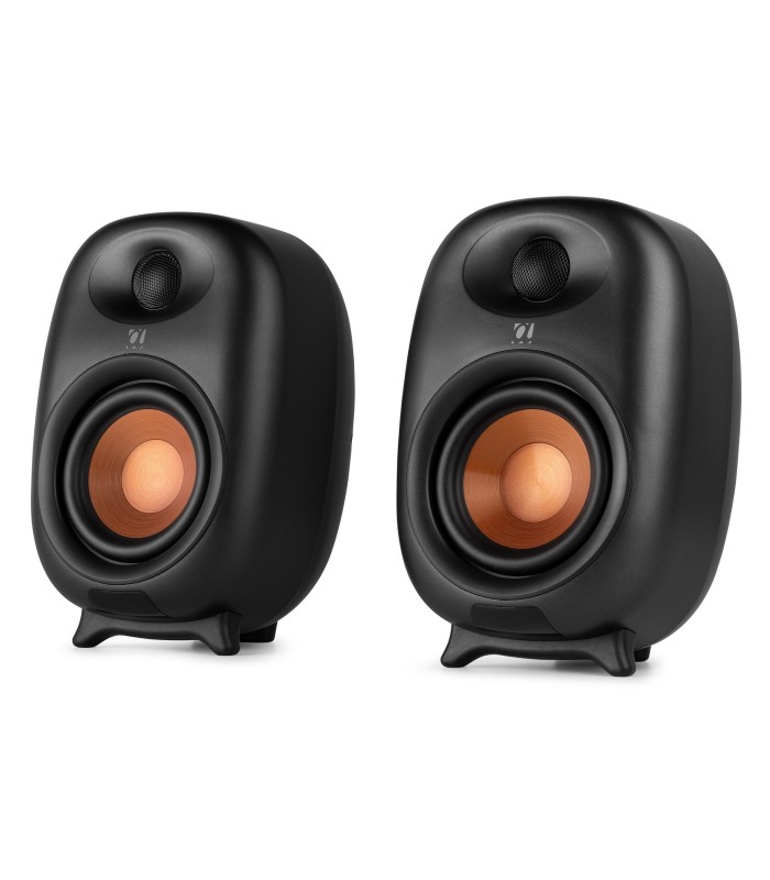 AUDIZIO RS80 ALTAVOCES ACTIVO + PASIVO DE ESTANTERÍA 80W Rms BT 4" (Negro)