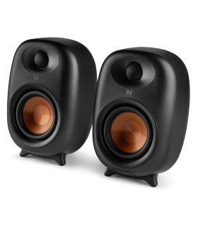 AUDIZIO RS80 ALTAVOCES ACTIVO + PASIVO DE ESTANTERÍA 80W Rms BT 4" (Negro)