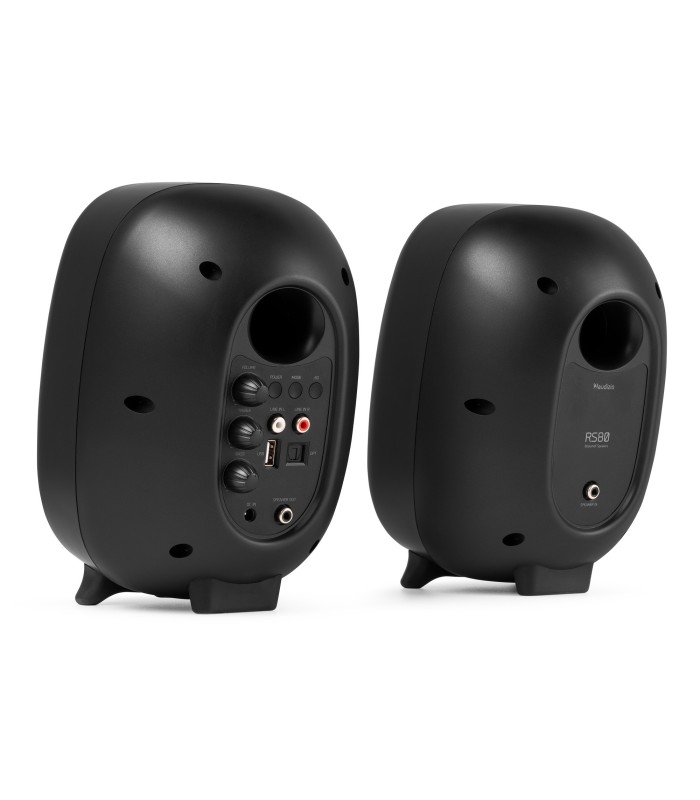 AUDIZIO RS80 ALTAVOCES ACTIVO + PASIVO DE ESTANTERÍA 80W Rms BT 4" (Negro)