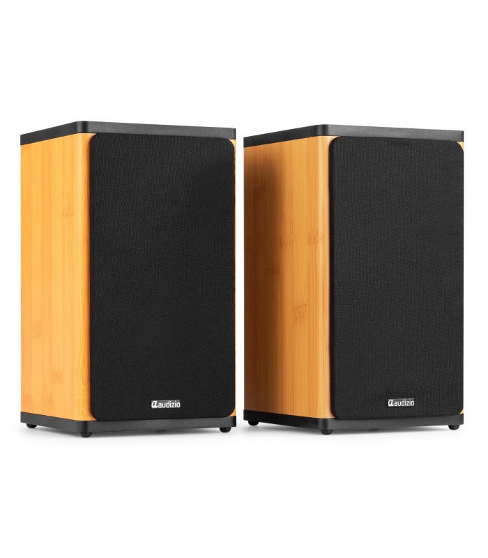 AUDIZIO BS20 ALTAVOCES ACTIVOS DE ESTANTERÍA CON BATERÍA 50W Rms BT 4" (Bambú)