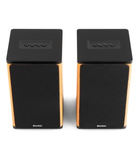 AUDIZIO BS20 ALTAVOCES ACTIVOS DE ESTANTERÍA CON BATERÍA 50W Rms BT 4" (Bambú)