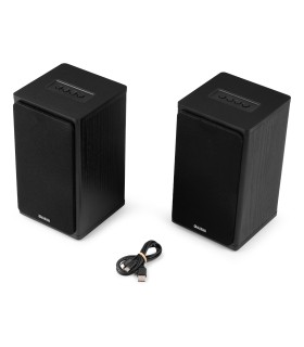 AUDIZIO BS20 ALTAVOCES ACTIVOS DE ESTANTERÍA CON BATERÍA 50W Rms BT 4" (Antracita)