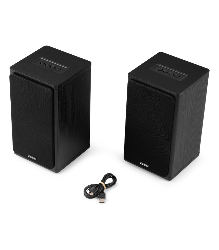 AUDIZIO BS20 ALTAVOCES ACTIVOS DE ESTANTERÍA CON BATERÍA 50W Rms BT 4" (Antracita)