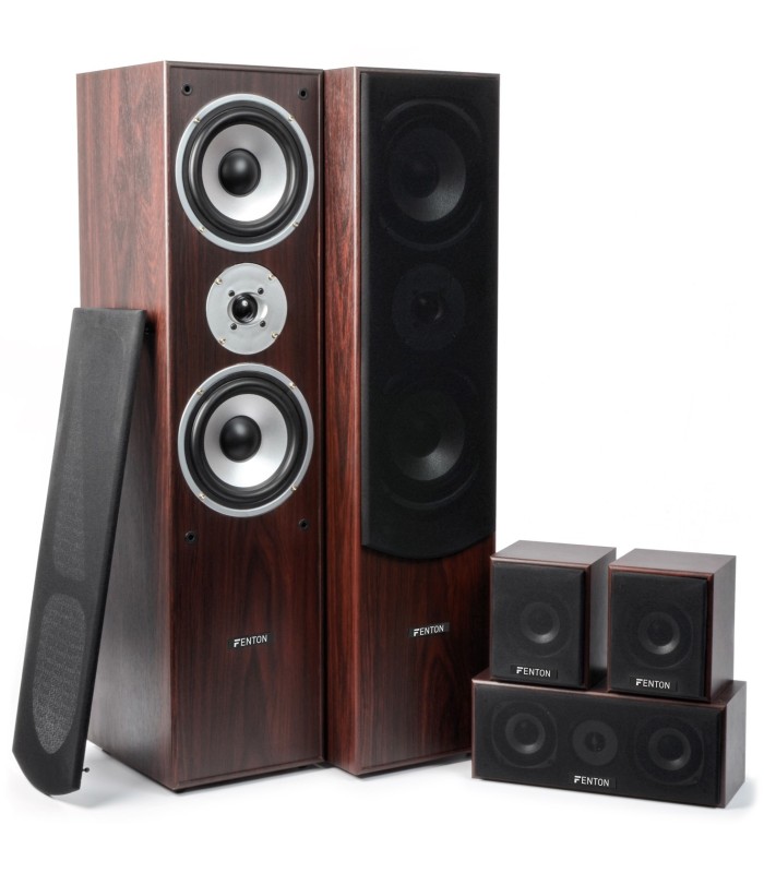 AUDIZIO HF5B SISTEMA HOME CINEMA 5.0 2x6.5" 510W Rms (Nogal)