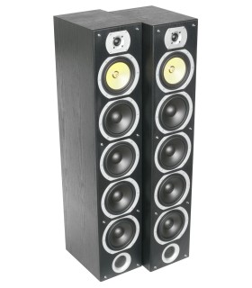 FENTON SHFT57B PAREJA ALTAVOCES PASIVOS DE COLUMNA 4x6.5" 300W Rms (Negro)