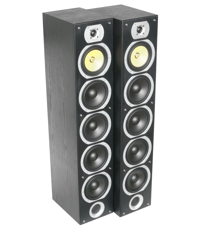 FENTON SHFT57B PAREJA ALTAVOCES PASIVOS DE COLUMNA 4x6.5" 300W Rms (Negro)
