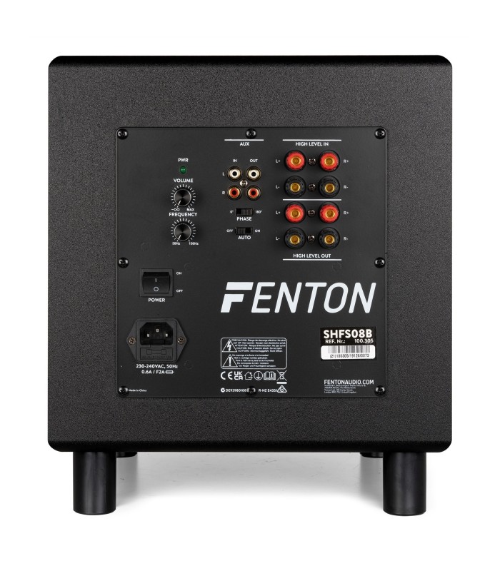 FENTON SHFS08B SUBWOOFER ACTIVO 8" 100W Rms (Negro)