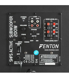 FENTON SHFS10B SUBWOOFER ACTIVO 10" 100W Rms (Negro)