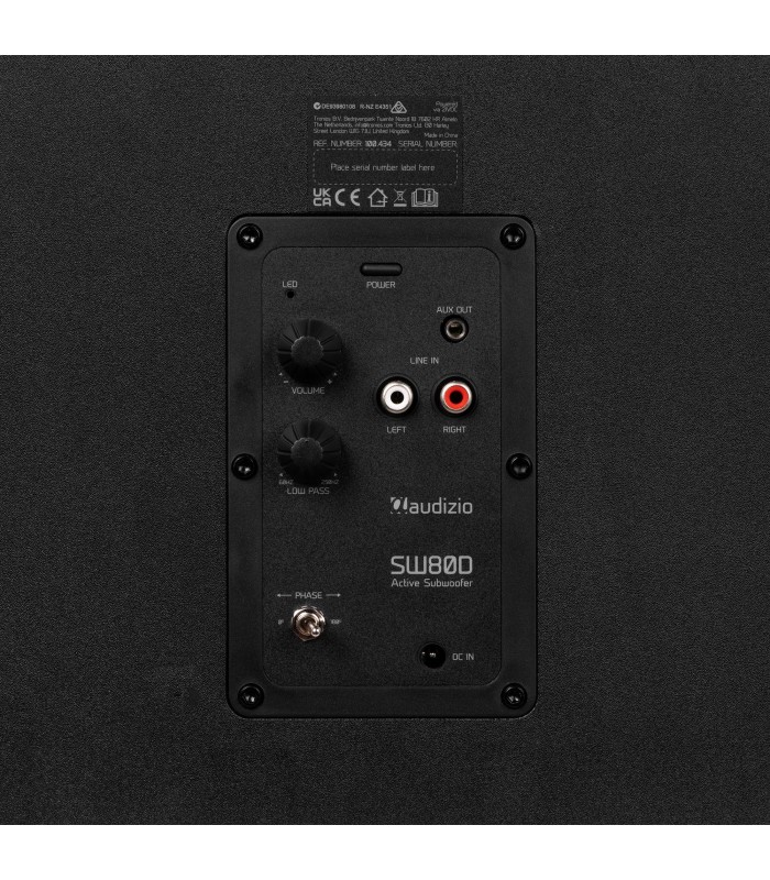 AUDIZIO SW80D SUBWOOFER ACTIVO 8" 80W Rms (Negro)