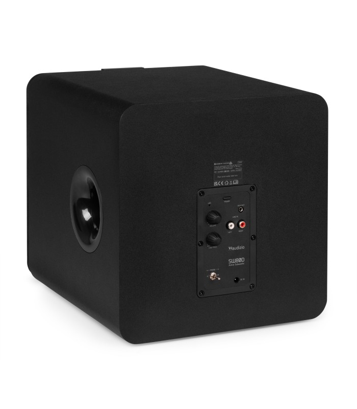 AUDIZIO SW80D SUBWOOFER ACTIVO 8" 80W Rms (Negro)
