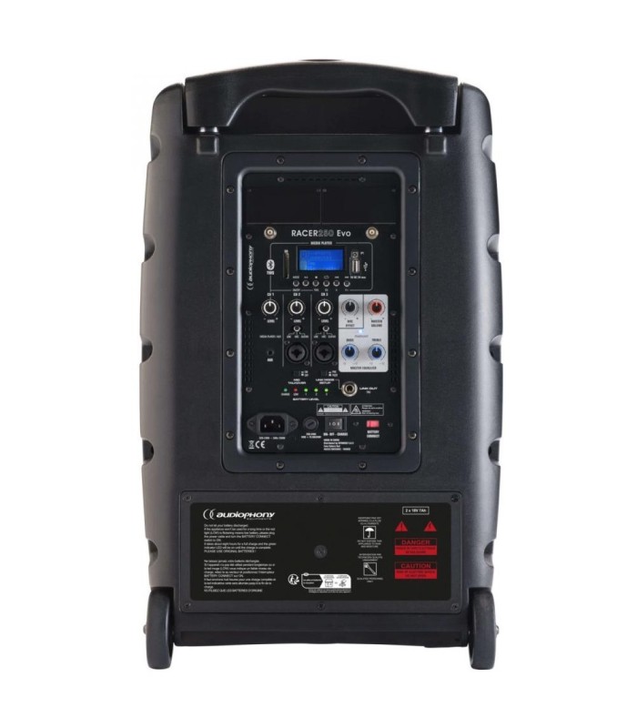 AUDIOPHONY RACER250 Evo ALTAVOZ PORTÁTIL 12" CON BATERÍA 250W RMS BLUETOOTH TWS