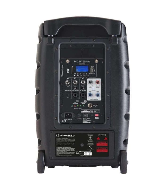 AUDIOPHONY RACER120 Evo ALTAVOZ PORTÁTIL 10" CON BATERÍA 120W RMS BLUETOOTH TWS