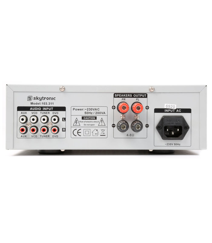 SKYTRONIC AV400 AMPLIFICADOR ESTÉREO 400W 2 CANALES