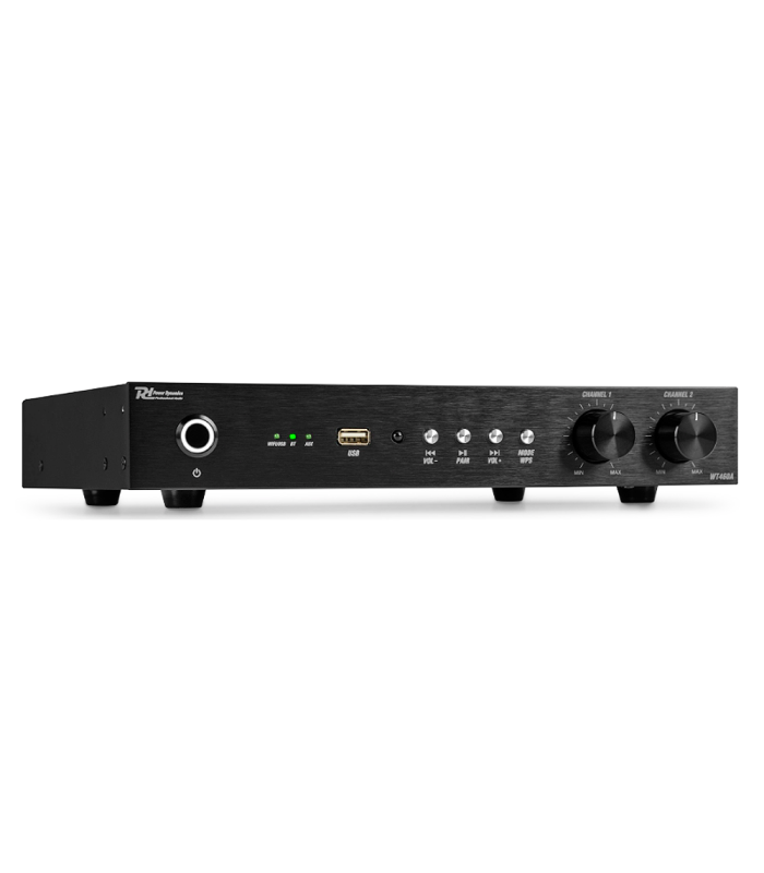 POWER DYNAMICS WT460A AMPLIFICADOR ESTÉREO 4 x 60W 4 CANALES BLUETOOTH WIFI RJ45