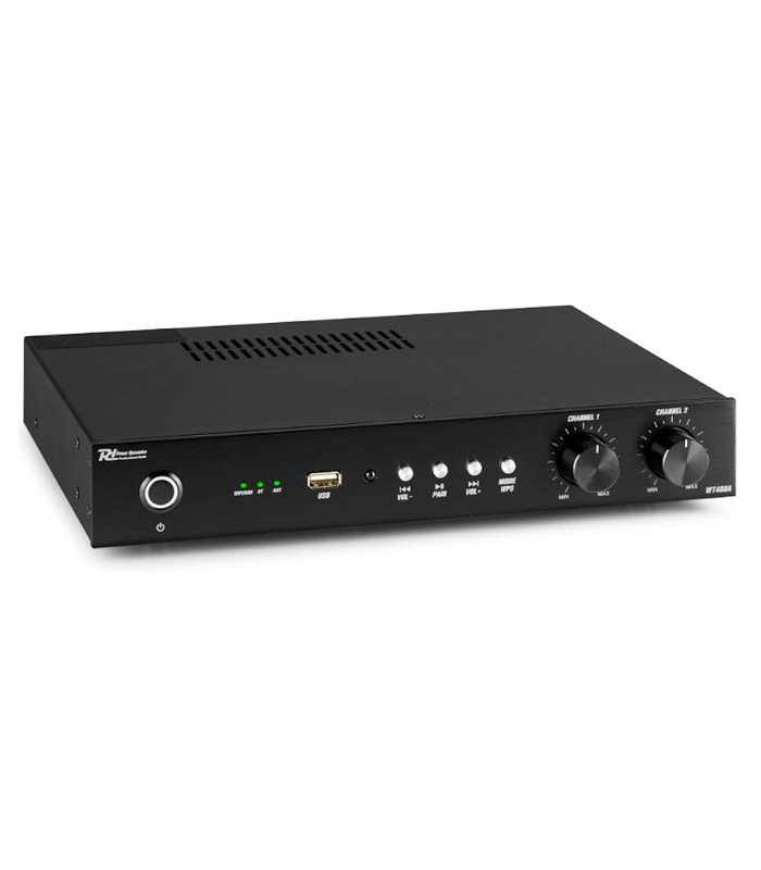 POWER DYNAMICS WT460A AMPLIFICADOR ESTÉREO 4 x 60W 4 CANALES BLUETOOTH WIFI RJ45