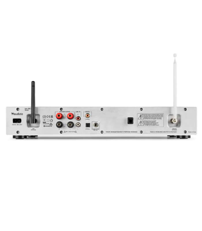 AUDIZIO BOLZANO AMPLIFICADOR ESTÉREO 2 x 50W 2 CANALES BLUETOOTH WIFI RJ45 REPRODUCTOR CD