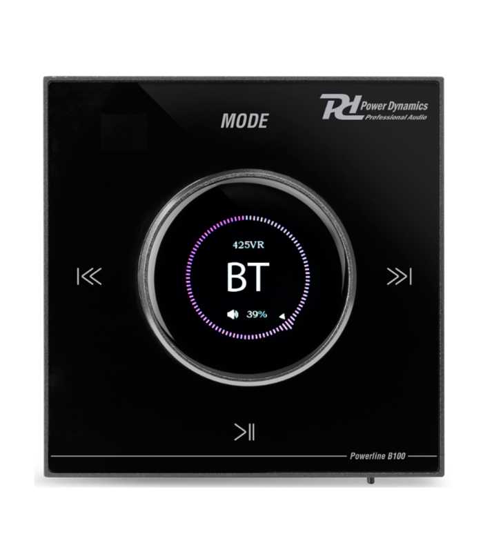 POWER DYNAMICS B100B AMPLIFICADOR EMPOTRABLE 4x25W BLUETOOTH