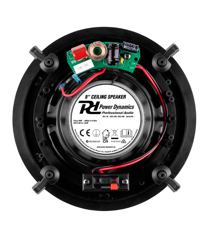 POWER DYNAMICS POWERLINE B100BSET AMPLIFICADOR EMPOTRABLE 4x25W BLUETOOTH + 4 ALTAVOCES TECHO