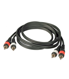 CABLE 2x RCA MACHO - 2x RCA MACHO 1m JBSYSTEMS