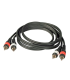 CABLE 2x RCA MACHO - 2x RCA MACHO 0,5m JBSYSTEMS