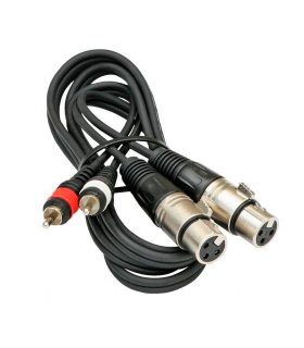 CABLE 2x RCA MACHO - 2x XLR HEMBRA 1.5m JBSYSTEMS
