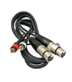 CABLE 2x RCA MACHO - 2x XLR HEMBRA 1.5m JBSYSTEMS
