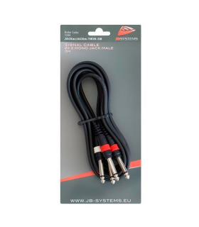 CABLE 2x JACK 6.3mm MACHO - 2x JACK 6.3mm MACHO 3M JBSYSTEMS