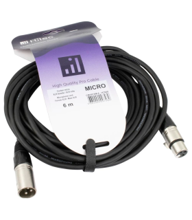 CABLE XLR MACHO A XLR HEMBRA 6m HILEC