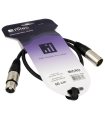 CABLE XLR MACHO A XLR HEMBRA 0,6m HILEC