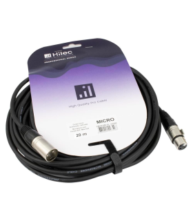 CABLE XLR MACHO A XLR HEMBRA 20m HILEC
